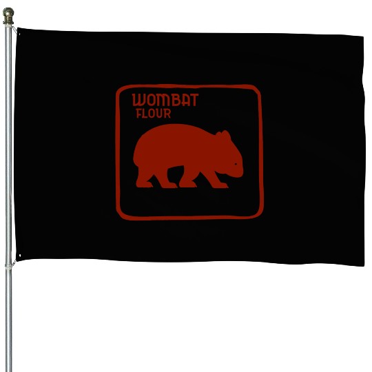 Wombat Dingo Flour Australia Australian Souvenir House Flags