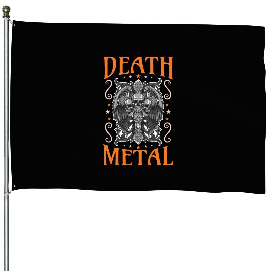 Goth Satan Rock Festivals Black Heavy Death Metal House Flags