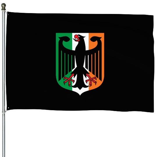 German Irish Coat of Arms Family Heritage House Flags