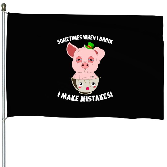 St Patricks Day Pig Piggy Kawaii Ramen Bowl House Flags