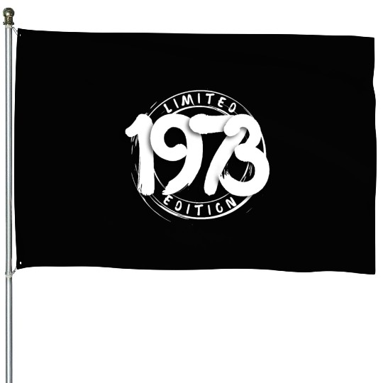 50 Years Vintage 1973 Retro 50th Birthday House Flags