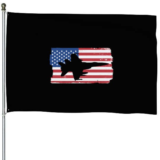 F-18 Hornet Fighter Jet American Flag F18 Hornet House Flags