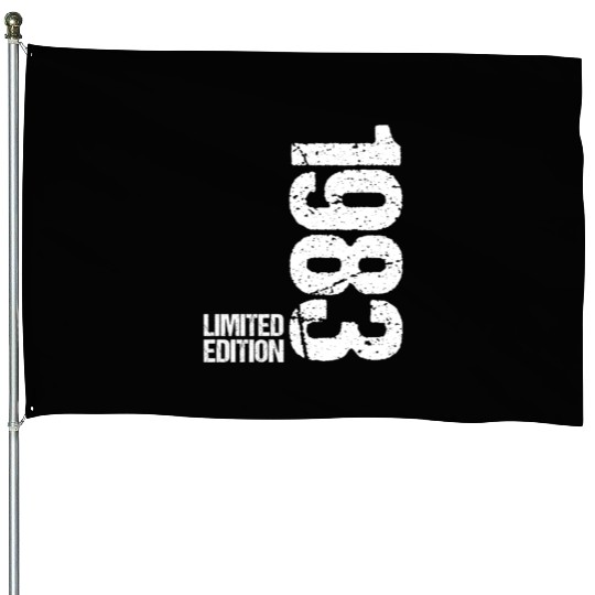 40 Years Vintage 1983 Retro 40th Birthday House Flags