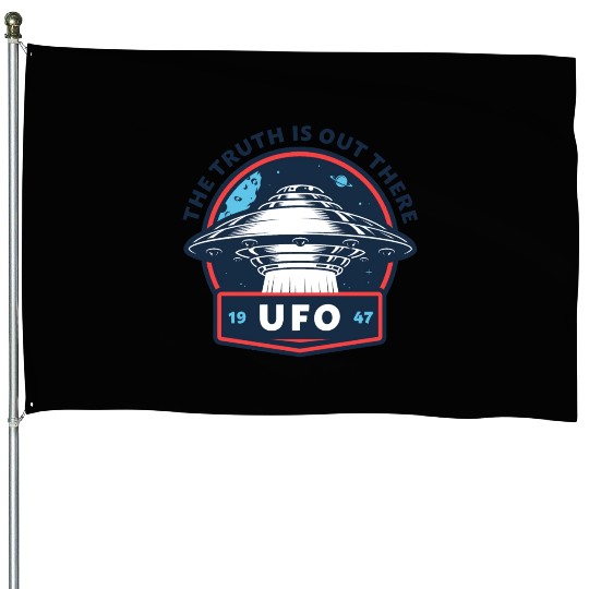 UFO 1947 The Truth Is Out There House Flags