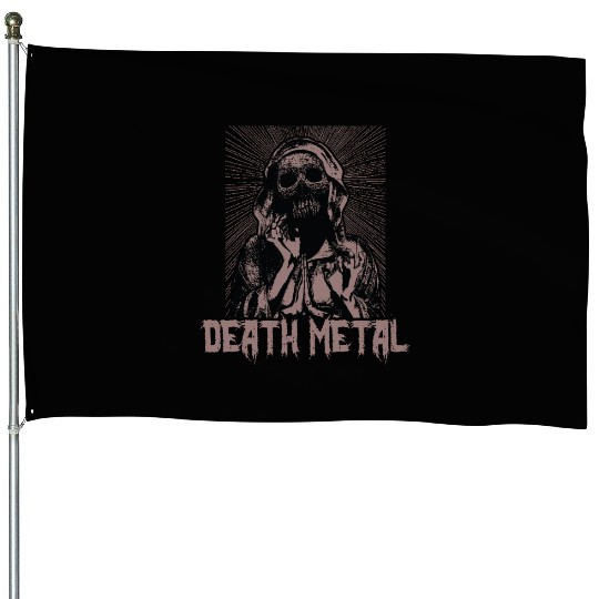 Goth Rock Satan Unicorn Festivals Death Metal House Flags