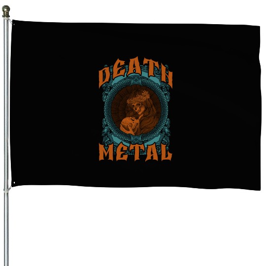 Goth Rock Satan Unicorn Festivals Death Metal House Flags