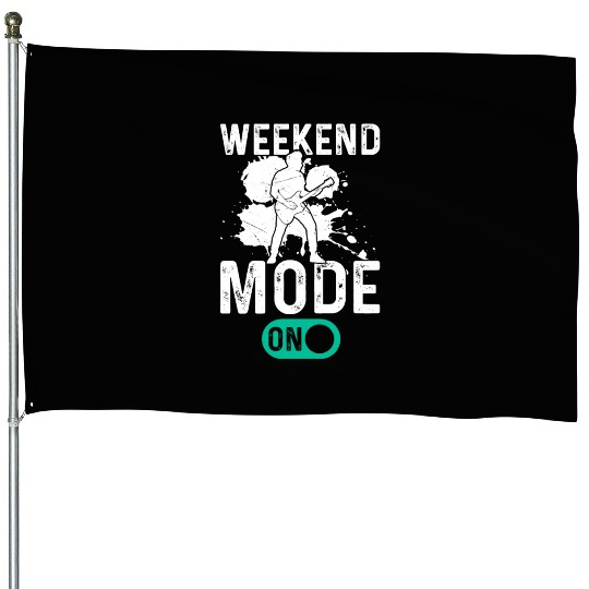 Bass Guitarist Bass Guitar Player - Weekend Mode O House Flags