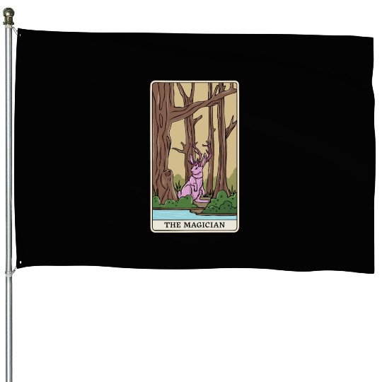 Mythical Creatures Cryptid Tarot Design for House Flags