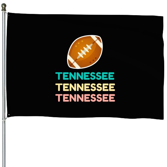 Tennessee Game Day , Retro Tennessee House Flags.