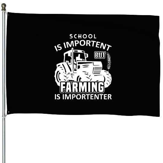 Farmer Farmer Tractor Tractor Farm House Flags