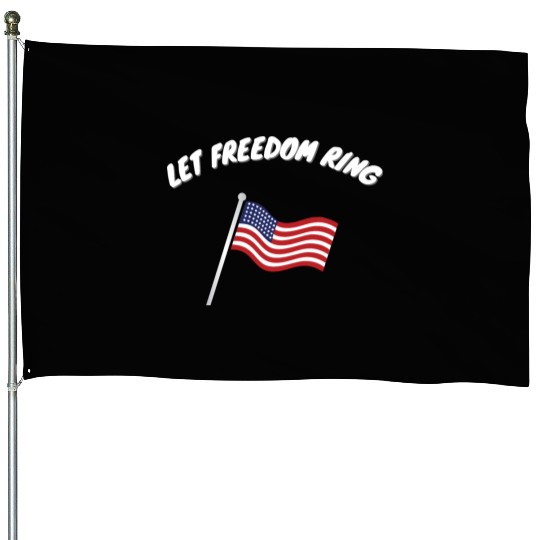 Let Freedom Ring Martin Luther King Day Human Righ House Flags