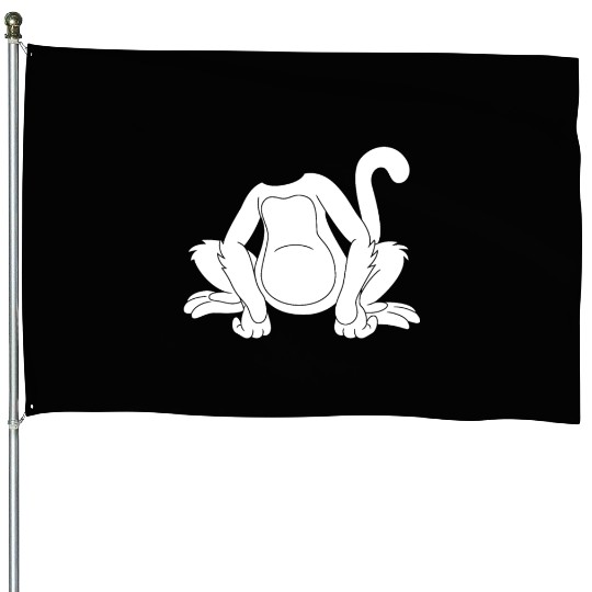 Chimpanzee Monkey Orangutan Monkey Lover Monkey House Flags