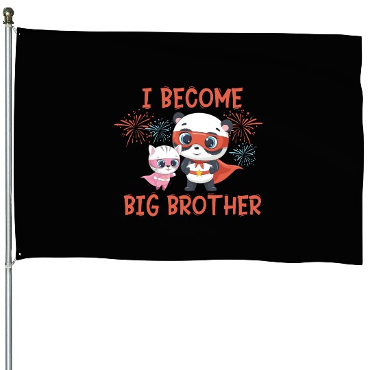 Big brother super hero panda cat 2023 House Flags
