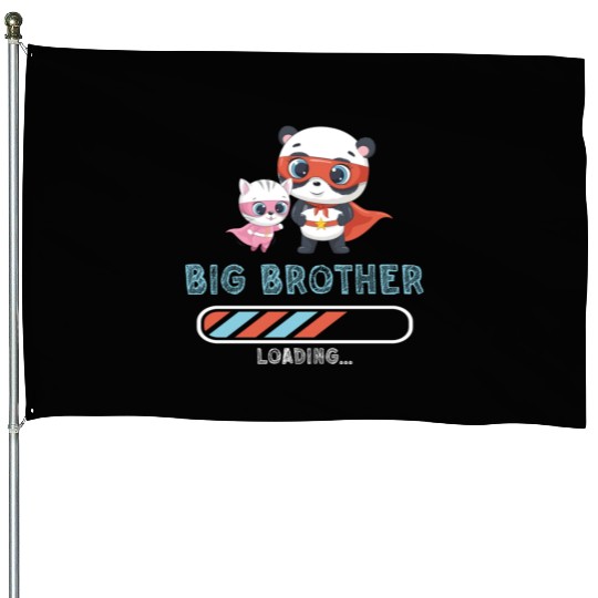 Big brother super hero panda cat 2023 House Flags