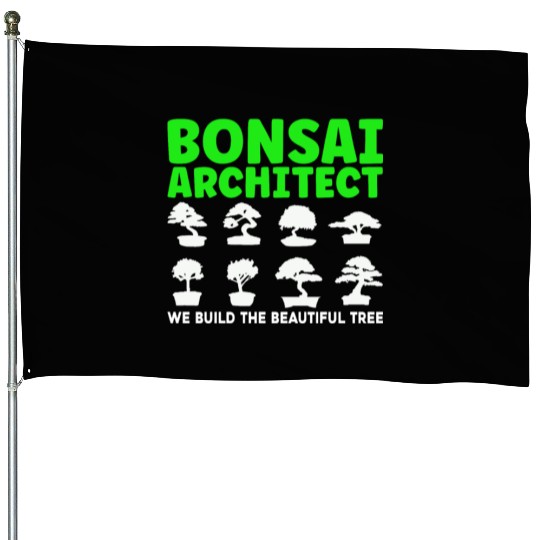 Bonsai Tree Owner Gift Bonsai Tree Gardening House Flags