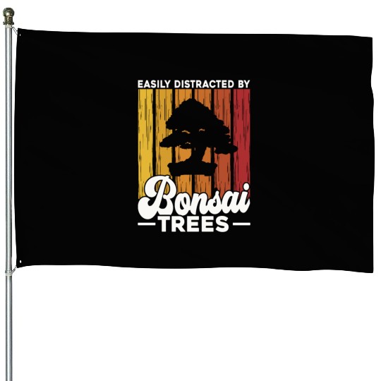 Bonsai Tree Owner Gift Bonsai Tree Gardening House Flags