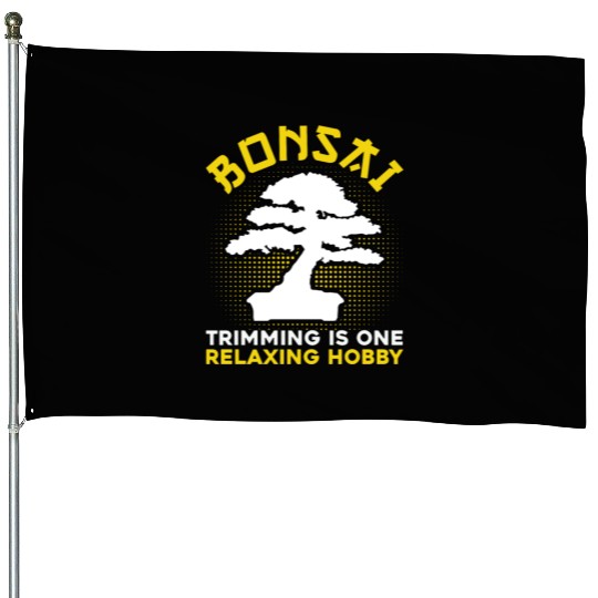 Bonsai Tree Owner Gift Bonsai Tree Gardening House Flags