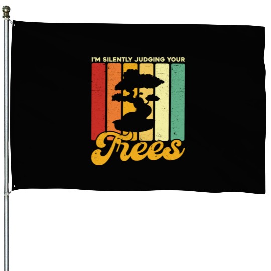 Bonsai Tree Owner Gift Bonsai Tree Gardening House Flags