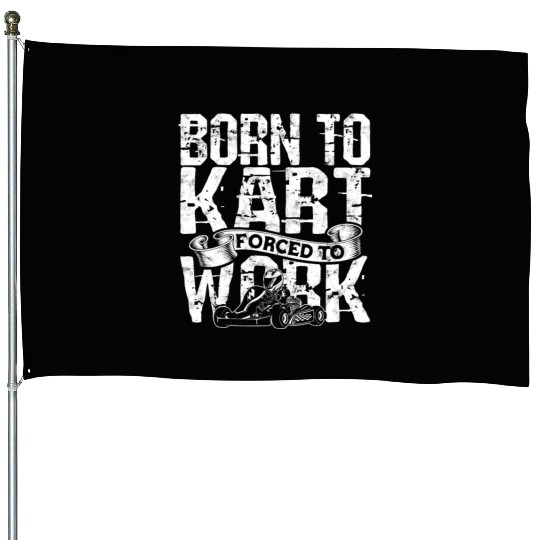 Go Kart Racer Pit Crew Car Racing Karting House Flags