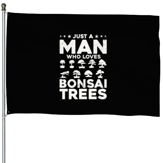Bonsai Tree Owner Gift Bonsai Tree Gardening House Flags
