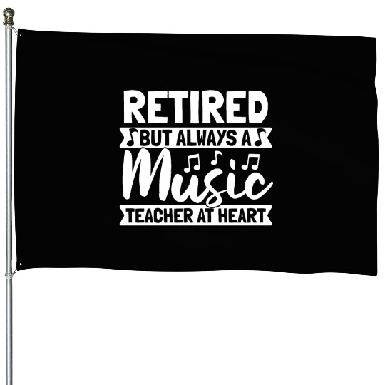 Music Teacher music nout House Flags