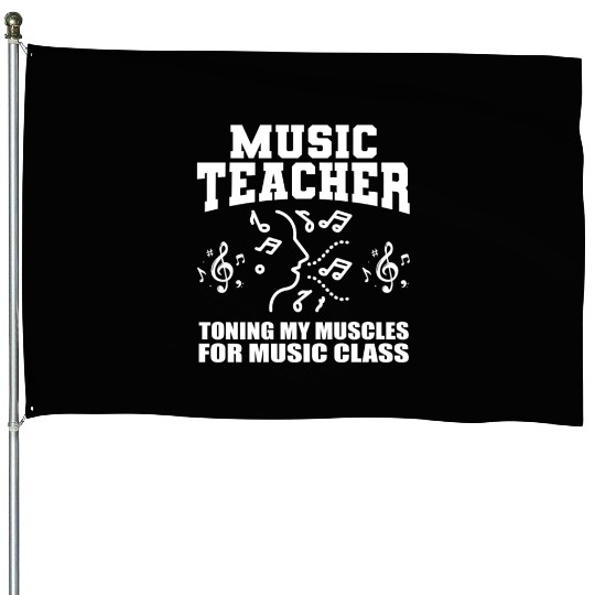 Music Teacher music nout House Flags