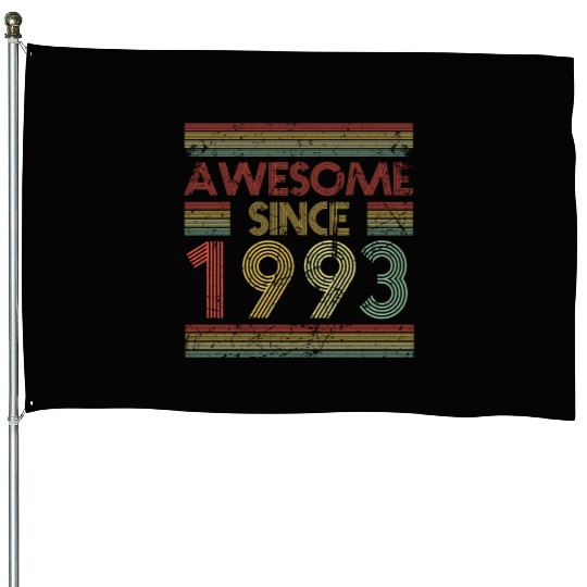 30 Years Vintage 1993 Retro 30th Birthday House Flags