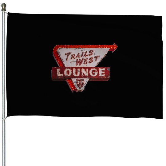 Trails West Lounge Route 66 Tucumcari New Mexico House Flags