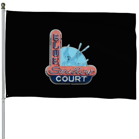Blue Swallow Court Route 66 Tucumcari House Flags