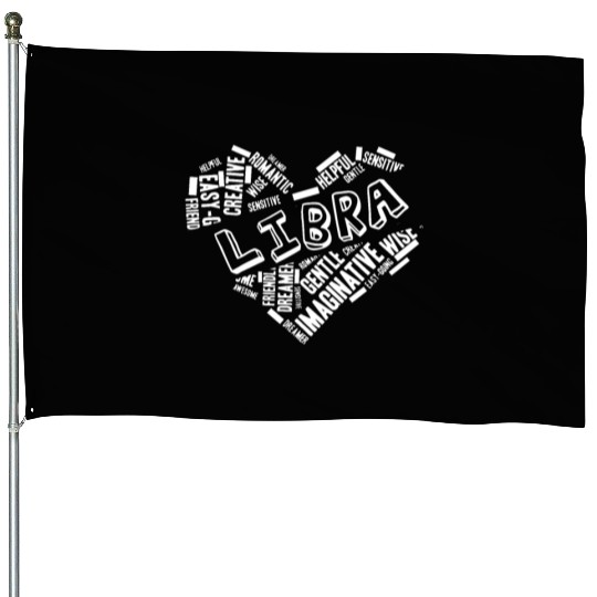 Libra Heart Word Cloud Doodle Astrology Zodiac Sta House Flags