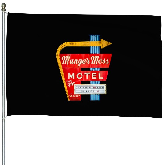 Munger Moss Motel Sign Route 66 Lebanon MO House Flags