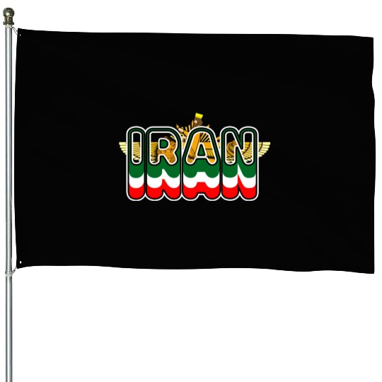 Iran Lion Sun Farvahar House Flags
