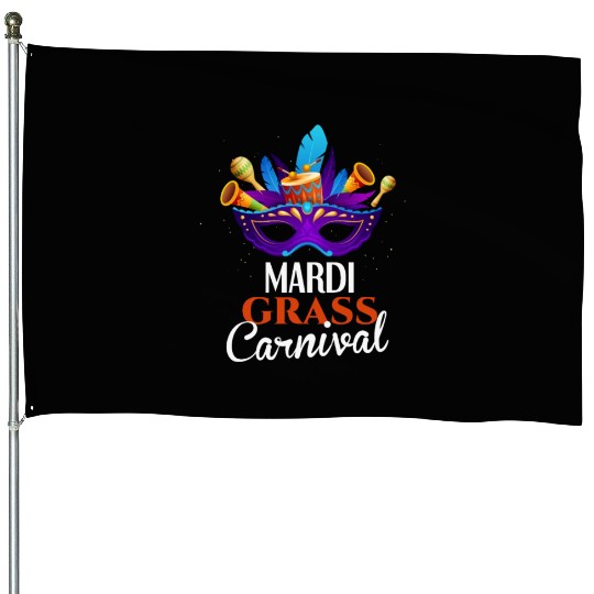Mardi grass Carnival House Flags