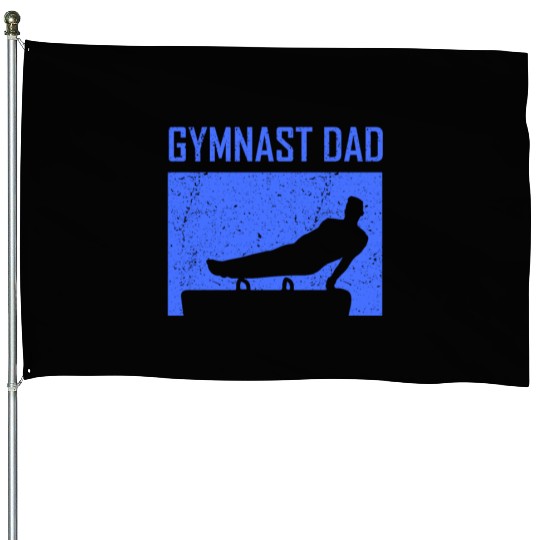 Gymnast Dad Sports Gymnasts Lover Gymnastics House Flags