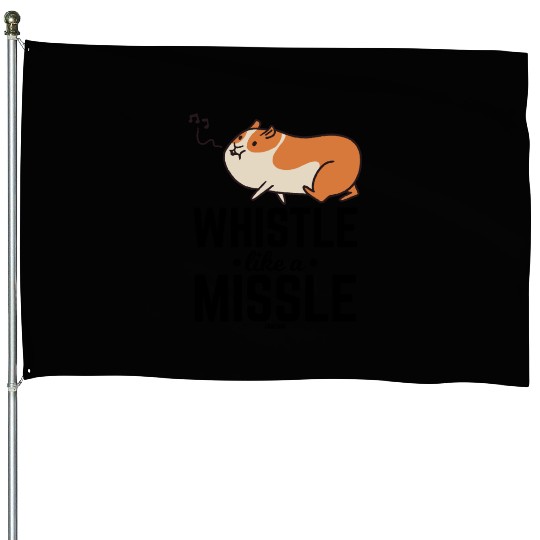 Hamster whistles a song House Flags
