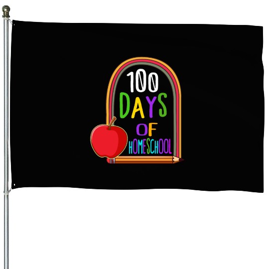 School House Flags, 100 Days Of Homeschool House Flags,