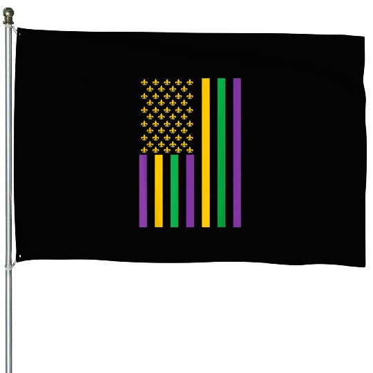 American Flag Mardi Gras Mardi Gras Crawfish Outfi House Flags