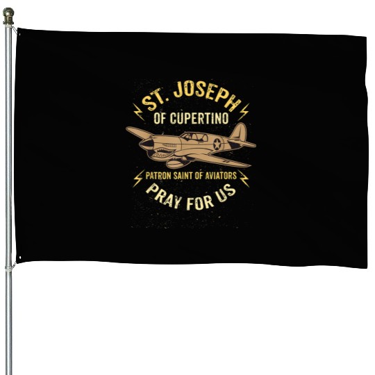 St. Joseph of Cupertino Patron Saint of Pilots Avi House Flags
