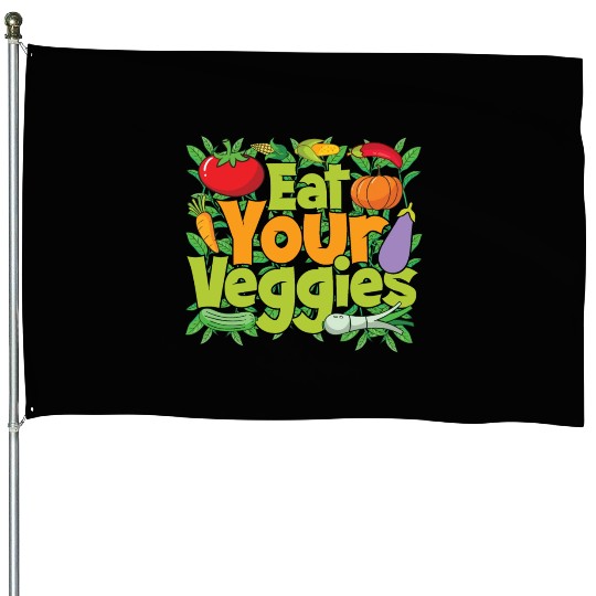 Eat Your Veggies House Flags