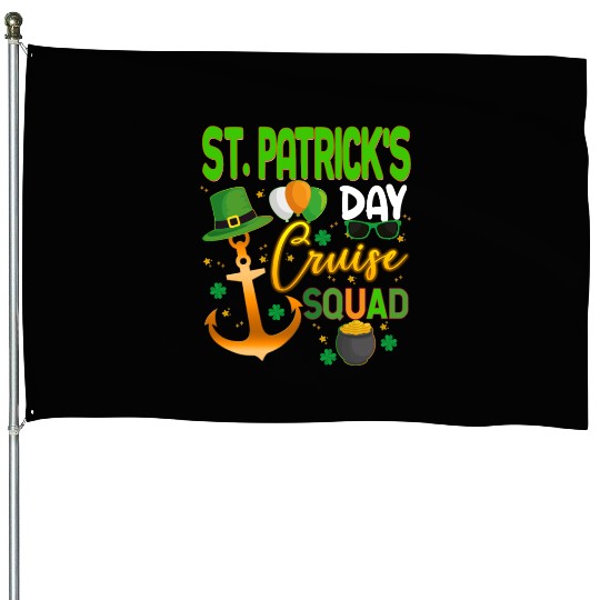 St Patrick's Day Cruise Squad Group Matching House Flags