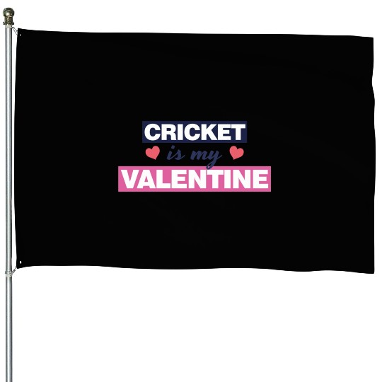 Cricket is my Valentine Gift1728 House Flags