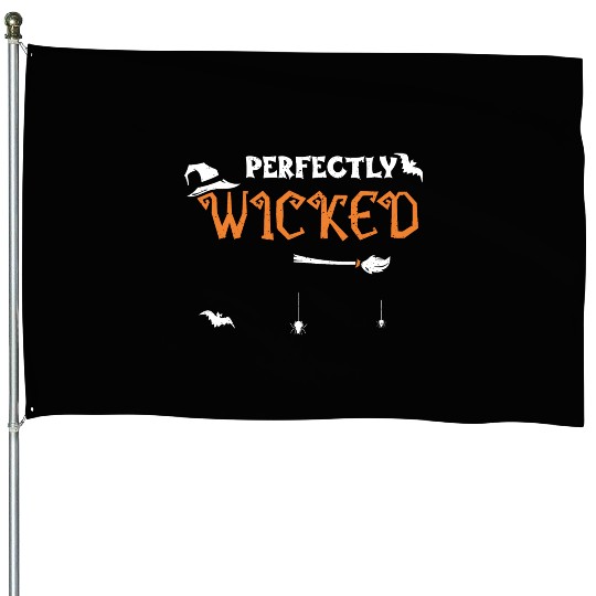 Perfectly Wicked - Halloween House Flags