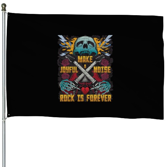 Make a joyful noise with a guitar House Flags