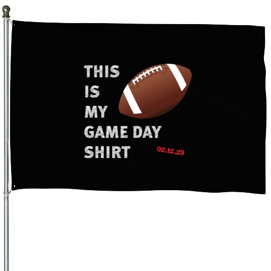 This Is My Game Day House Flags