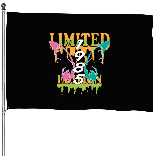 1985 Born Limited Edition Butterfly Gift House Flags