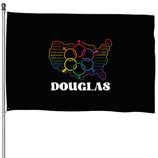 Douglas Pride Month Pride Flag LGBT Community LGBT House Flags