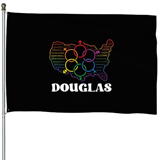 Douglas Pride Month Pride Flag LGBT Community LGBT House Flags