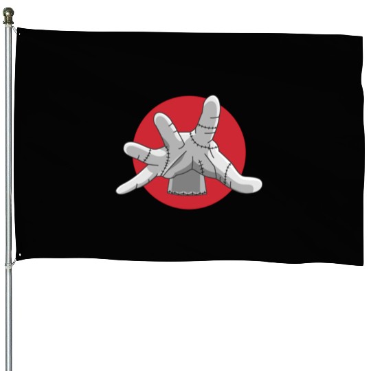 Thing Wednesday Wednesday Addams Enid TV Show House Flags