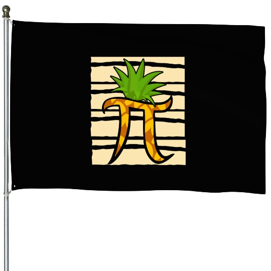 Pineapple Pi Math Teacher Mathematician Pi Day House Flags