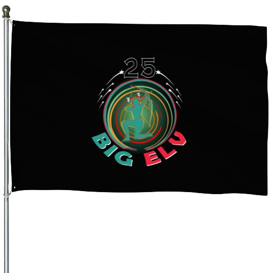 25 years elves birthday fantasy House Flags